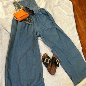 Stylish Women's Blue Denim Jumpsuit
